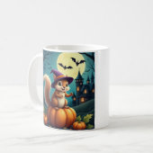 ラバ不気味スハロウィンマグ – シンプルデザイン&かわいい コーヒーマグカップ (正面左)