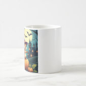 ラバ不気味スハロウィンマグ – シンプルデザイン&かわいい コーヒーマグカップ (中央)