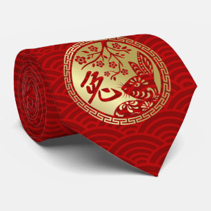 ラバ中国のス2023ネックタイの新年 ネクタイ