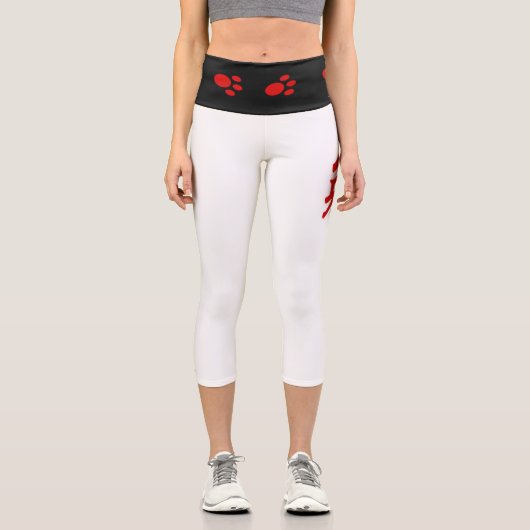 ラバ中国のス2023年新年中国のレタリング カプリレギンス (正面)