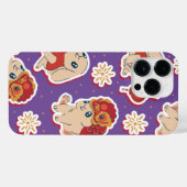 ラバ中国のス – 〔占星術の〕十二宮図バニー iPhoneケース (裏面横)