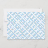 ラバ名門私立校風のスボーイ《キリスト教》洗礼式や命名式1st誕生日パーティー サンキューカード (裏面)