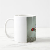 ラバ感動的ス:常にラブサインアートプリント コーヒーマグカップ (左)