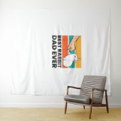 ラバ最高のスパパエバおもしろいビットファーザーラビットブ タペストリー (インサイチュ(横))