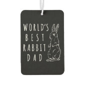 ラバ最高のスパパワールド最高のバニーパパ カーエアーフレッシュナー (裏面)