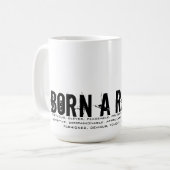 ラバ生まれスの年に コーヒーマグカップ (正面左)