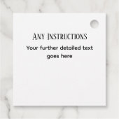 ラバ素朴レル手作りラブギフトラベル フェイバータグ (裏面)