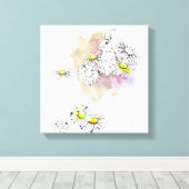 ラバ絵画ス キャンバスプリント (インサイチュ (ウッドフロア))