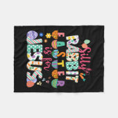 ラバ間抜けス・イースターはイエス・キリスト教の信仰のためにある フリースブランケット (正面(横))