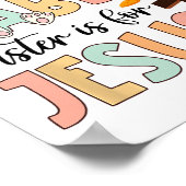 ラバ間抜けス・イースターはイエス・キリスト教の宗教のためにある ポスター (角)