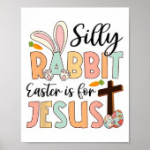 ラバ間抜けス・イースターはイエス・キリスト教の宗教のためにある ポスター (正面)