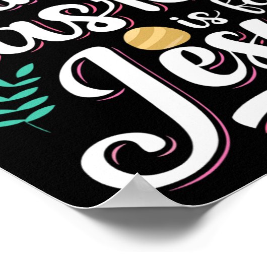 ラバ間抜けス・イースターはイエス・キリスト教の宗教のためにある ポスター (角)