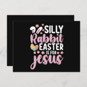 ラバ間抜けス・イースターはイエス・クリスチャンのために ポストカード (正面/裏面)