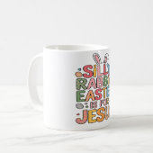 ラバ間抜けス・イースターはイエス・宗教的なキリストのために コーヒーマグカップ (正面左)