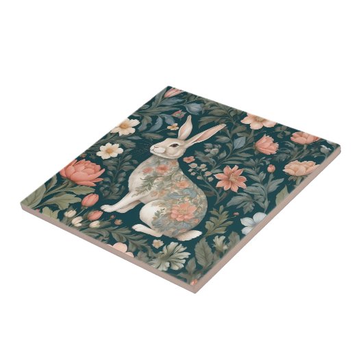 ラバ魅力的スウィリアムモリスインスパイアフローラ タイル (側面)