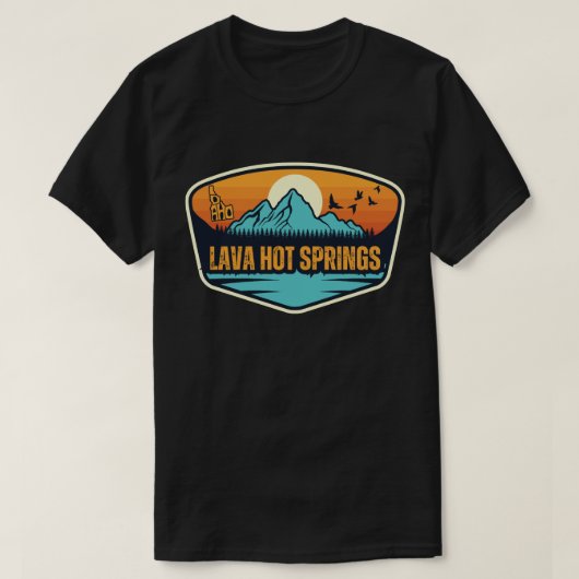 ラバ・ホット・スプリングズ (アイダホ州) Tシャツ (デザイン正面)
