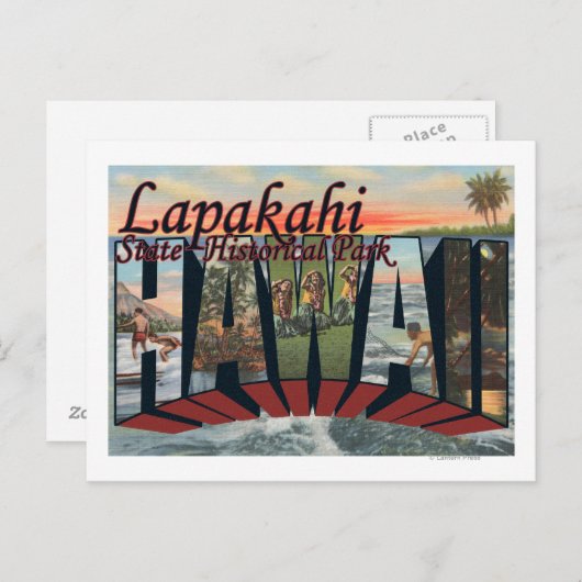 ラパカヒ州歴史公園,ハワイ ポストカード (正面/裏面)