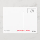 ラパスの滝、コスタリカ ポストカード (裏面)