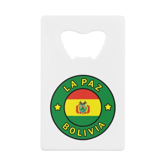 ラパス ボリビア クレジットカード栓抜き (正面)