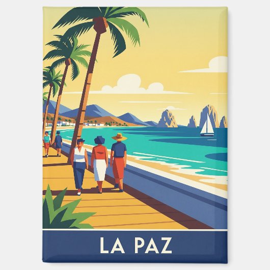 ラパズバハカリフォルニアシュルメキシコ マグネット (正面)