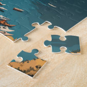 ラパズボリビアイラストレーショントラベルアートヴィンテージ ジグソーパズル (側面)