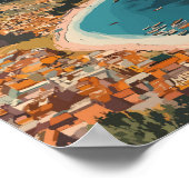 ラパズボリビアイラストレーショントラベルアートヴィンテージ ポスター (角)