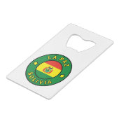 ラパズボリビア クレジットカード栓抜き (正面アングル)