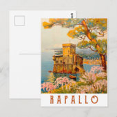 ラパッロ イタリア ポストカード (正面/裏面)