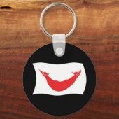 ラパヌイ国旗のキーチェーン キーホルダー (正面)