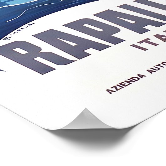 ラパロイタリアのヴィンテージ旅行ポスター ポスター (角)