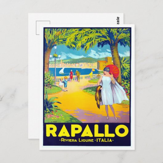 ラパロイタリアのヴィンテージ旅行 ポストカード (正面/裏面)