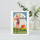 ラパンベルギーヴィンテージポスター1926 ポストカード (スタンド正面)