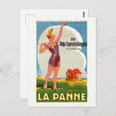 ラパンベルギーヴィンテージポスター1926 ポストカード (正面/裏面)
