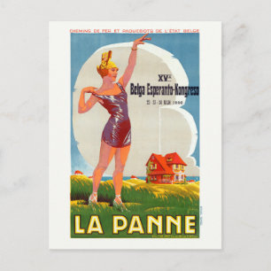 ラパンベルギーヴィンテージポスター1926 ポストカード