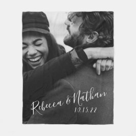 ラパーソナライズされたブカップ結婚ルのデート フリースブランケット