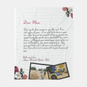 ラパーソナライズされたブレター フリースブランケット (正面)