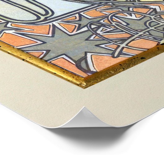 ラヒバーシーズンアールヌーボーアルフォンスミュシャ ポスター (角)