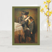 ラビおよび学生 カード (黄色い花)