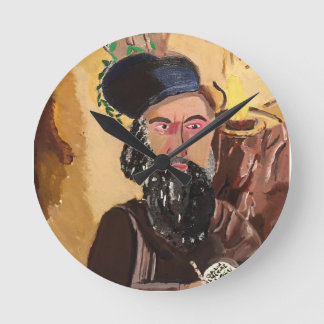 ラビのシモンのバーYochai Kabbalah ラウンド壁時計