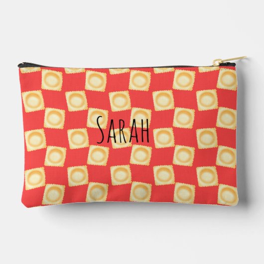 ラビオリおいしいパスタ アクセサリーポーチ (裏面)