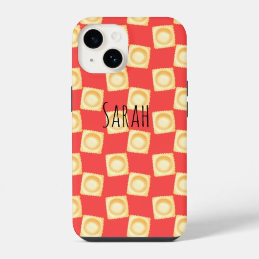 ラビオリの美味しいパスタ iPhoneケース (裏面)