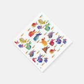 ラビカラフルットイースターカクテル紙ナプキンズ スタンダードカクテルナプキン (角)
