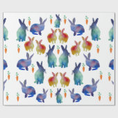 ラビカラフルット復活祭 ラッピングペーパー (フラット)