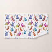 ラビカラフルツ芸術、復活祭 バスタオルセット (ハンドタオル)