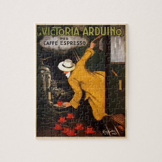 ラビクトリアアルドゥーノカフェエクスプレッソイタリア – 広告 ジグソーパズル (縦)