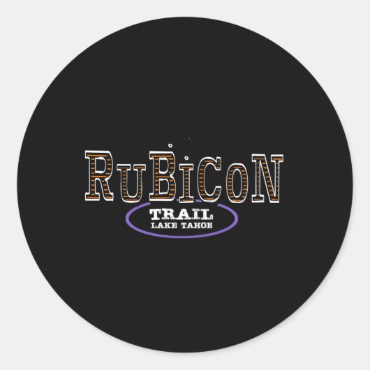 ラビコントレイルオフロードレイクタホカリフォルニア ラウンドシール (正面)