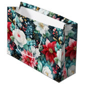 ラビシャリーカラークリスマスフローラ ラージペーパーバッグ (正面アングル)