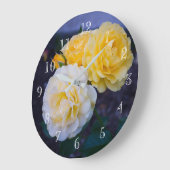 ラビシングバラ ラージ壁時計 (傾斜)