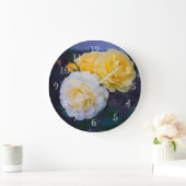 ラビシングバラ ラージ壁時計 (ホーム)