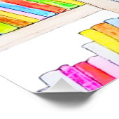 ラビジドニイルマウォーターコロットアートプリント ポスター (コーナー)